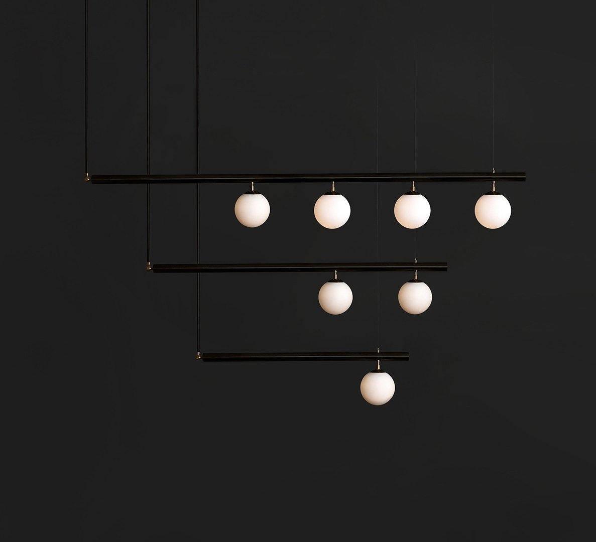 Ardise Suspension en laiton linéaire satellite minimaliste