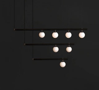 Solara Suspension en laiton linéaire satellite minimaliste