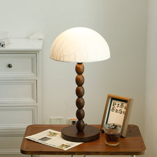 Veloin Lampe de Table en Papier Et Bois