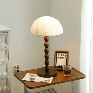 Veloin Lampe de Table en Papier Et Bois