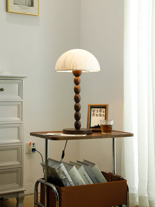 Veloin Lampe de Table en Papier Et Bois