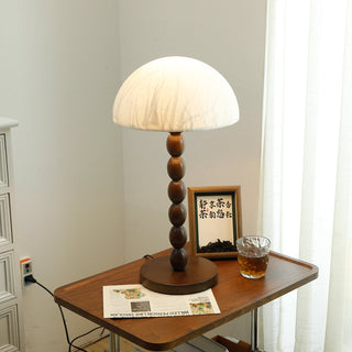 Veloin Lampe de Table en Papier Et Bois