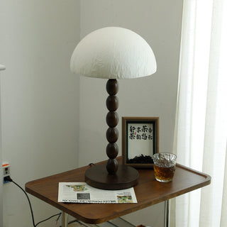 Veloin Lampe de Table en Papier Et Bois