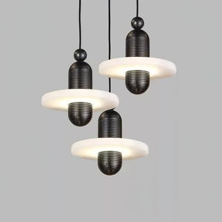 Orion Suspension Laiton Brossé Alabastre