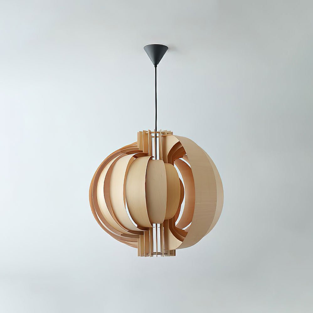 Velaria Suspension en Bois Anneau Élégance Premium