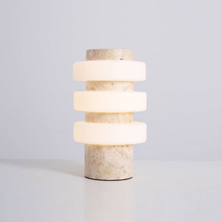 Thea Lampe de Table Moderne Travertin