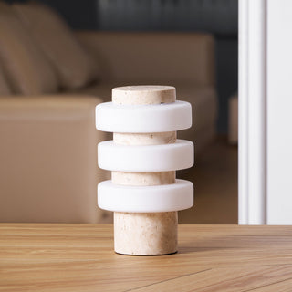 Thea Lampe de Table Moderne Travertin