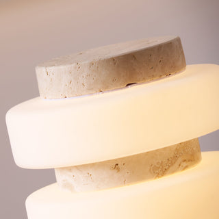 Thea Lampe de Table Moderne Travertin