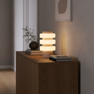 Thea Lampe de Table Moderne Travertin