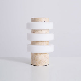 Thea Lampe de Table Moderne Travertin
