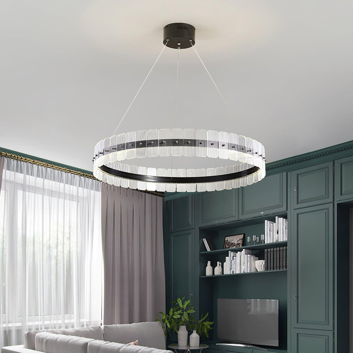Ravine Lustre Saturno LED avec Blocs Acryliques