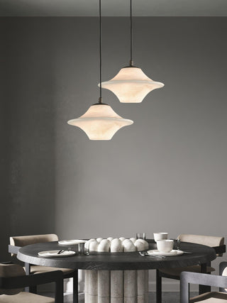 Elvina Suspension Moderne en Albâtre
