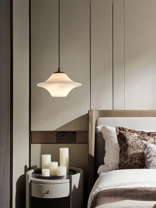 Elvina Suspension Moderne en Albâtre