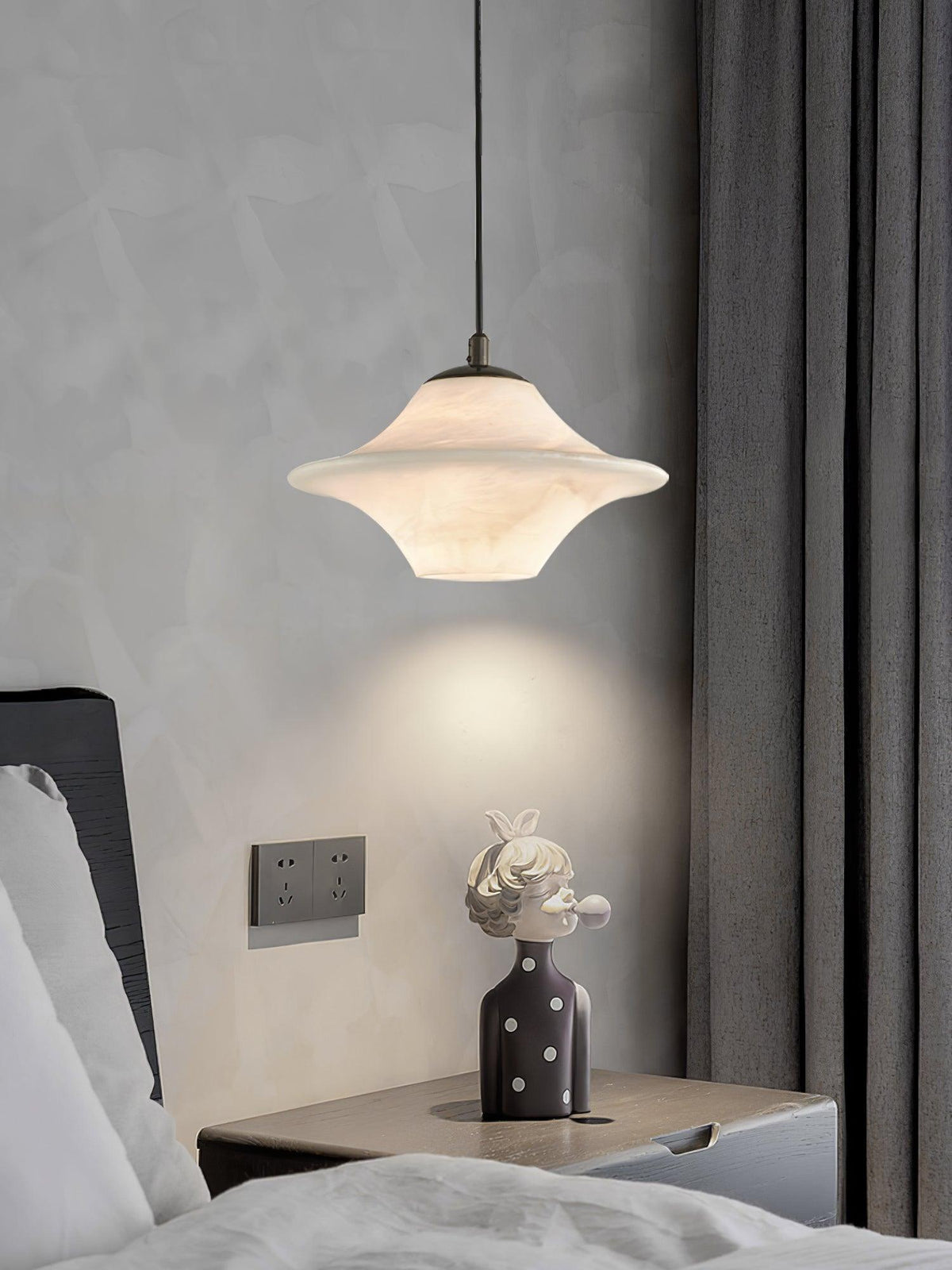 Elvina Suspension Moderne en Albâtre