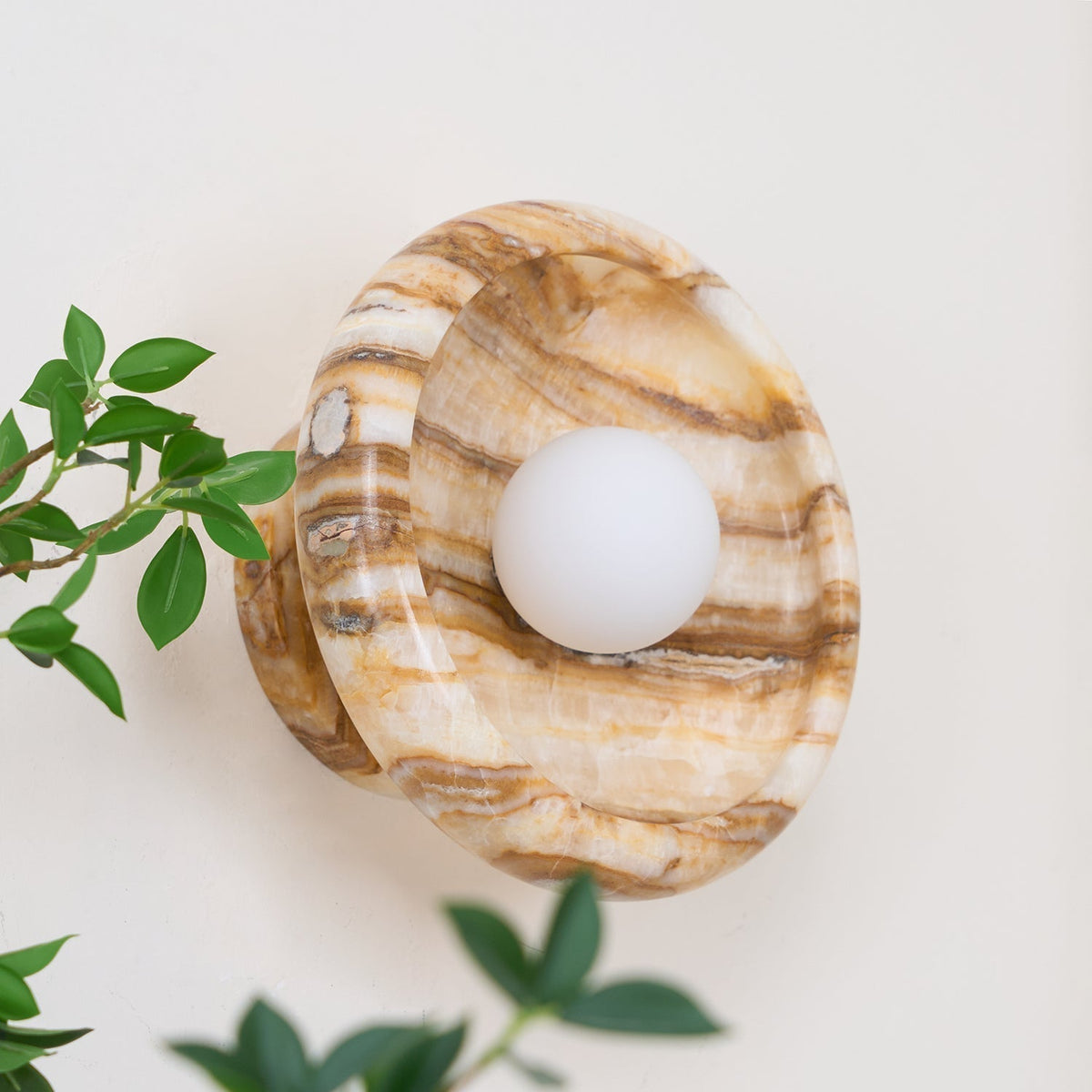 Onvix Natural Onyx Wall Light-Neutral Decor