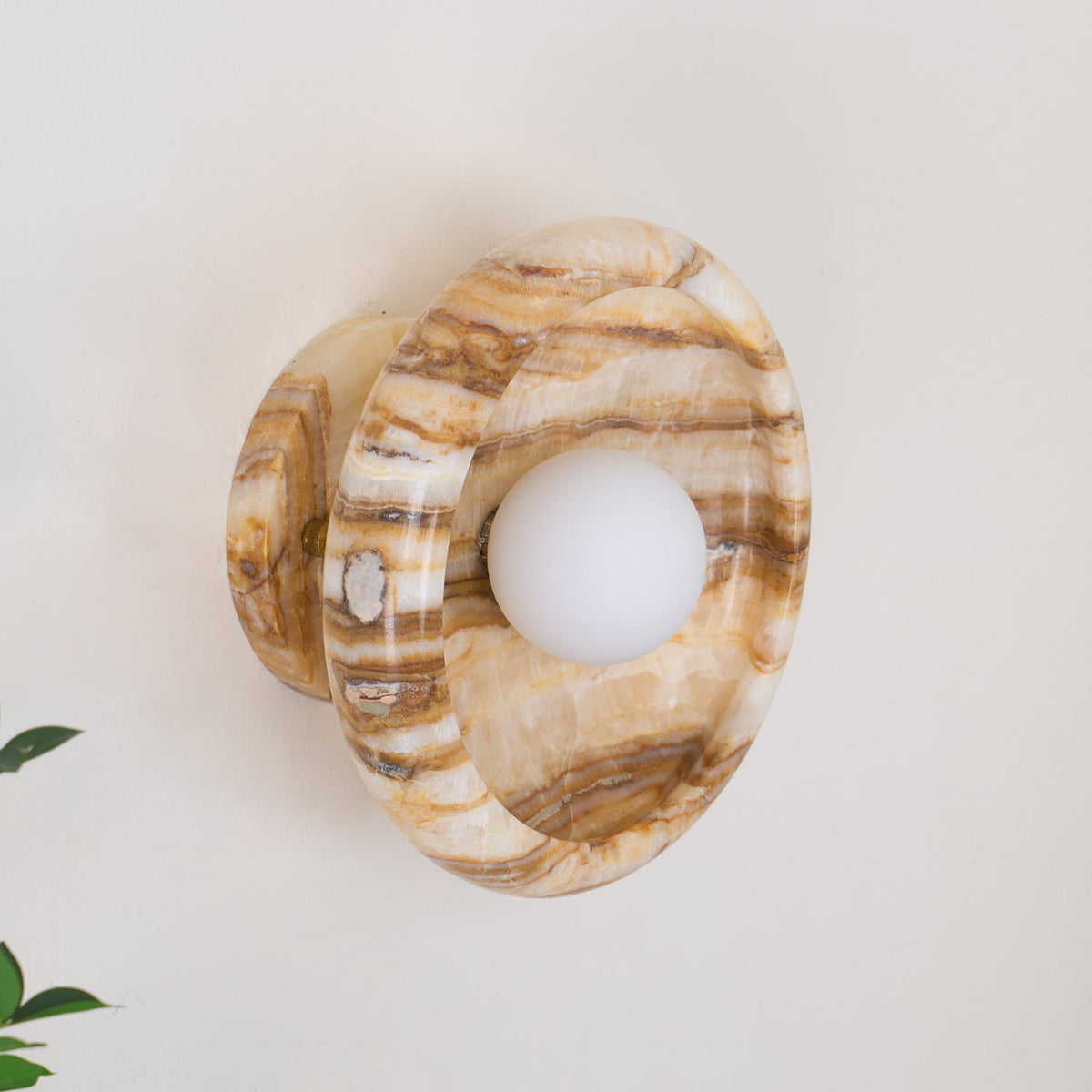 Onvix Natural Onyx Wall Light-Neutral Decor