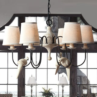 Avcarora Lustre en Tissu et Métal Postmoderne de Luxe