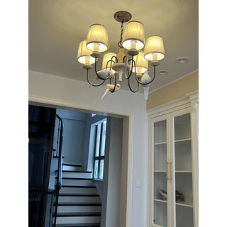 Avcarora Lustre en Tissu et Métal Postmoderne de Luxe