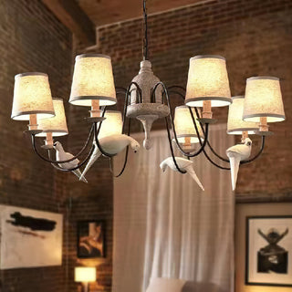 Avcarora Lustre en Tissu et Métal Postmoderne de Luxe