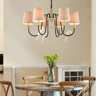 Avcarora Lustre en Tissu et Métal Postmoderne de Luxe
