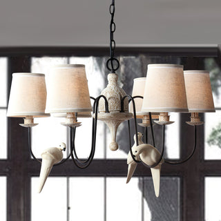 Avcarora Lustre en Tissu et Métal Postmoderne de Luxe
