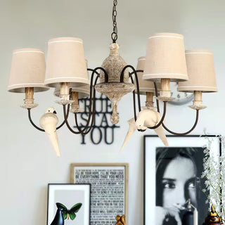 Avcarora Lustre en Tissu et Métal Postmoderne de Luxe