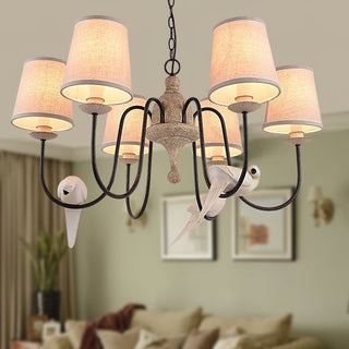 Avcarora Lustre en Tissu et Métal Postmoderne de Luxe