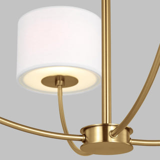Mycaren Lustre en Laiton et Tissu Style Industriel Vintage