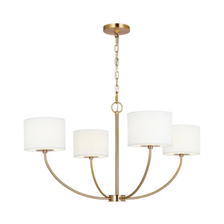 Mycaren Lustre en Laiton et Tissu Style Industriel Vintage