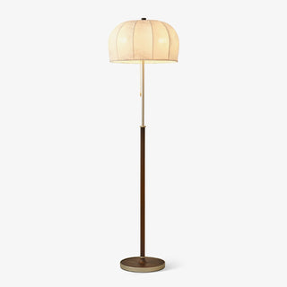 Cularo Lampadaire en Tissu Et Bois