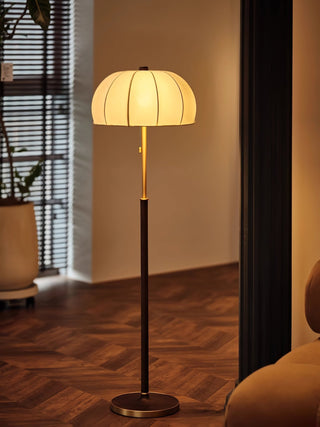 Cularo Lampadaire en Tissu Et Bois