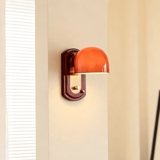 Scarlet Dome Wall Sconce-Neutral Decor