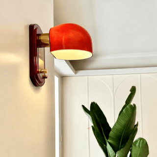Scarlet Dome Wall Sconce-Neutral Decor