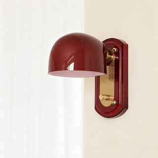 Scarlet Dome Wall Sconce-Neutral Decor