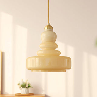 Lustra Suspension en Verre à Couches Style École pour Salon