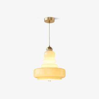 Lustra Suspension en Verre à Couches Style École pour Salon