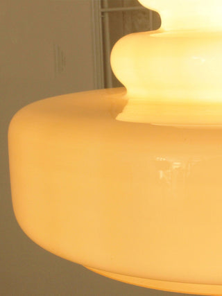 Lustra Suspension en Verre à Couches Style École pour Salon