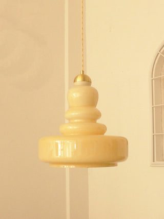 Lustra Suspension en Verre à Couches Style École pour Salon