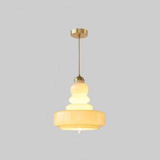 Lustra Suspension en Verre à Couches Style École pour Salon
