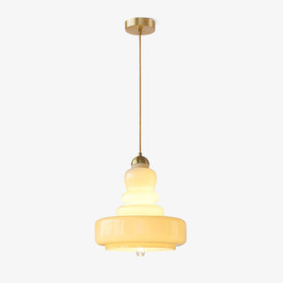 Lustra Suspension en Verre à Couches Style École pour Salon