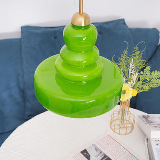 Lustra Suspension en Verre à Couches Style École pour Salon