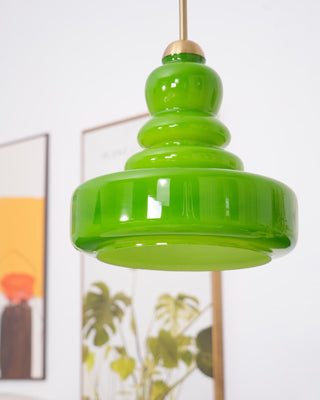 Lustra Suspension en Verre à Couches Style École pour Salon