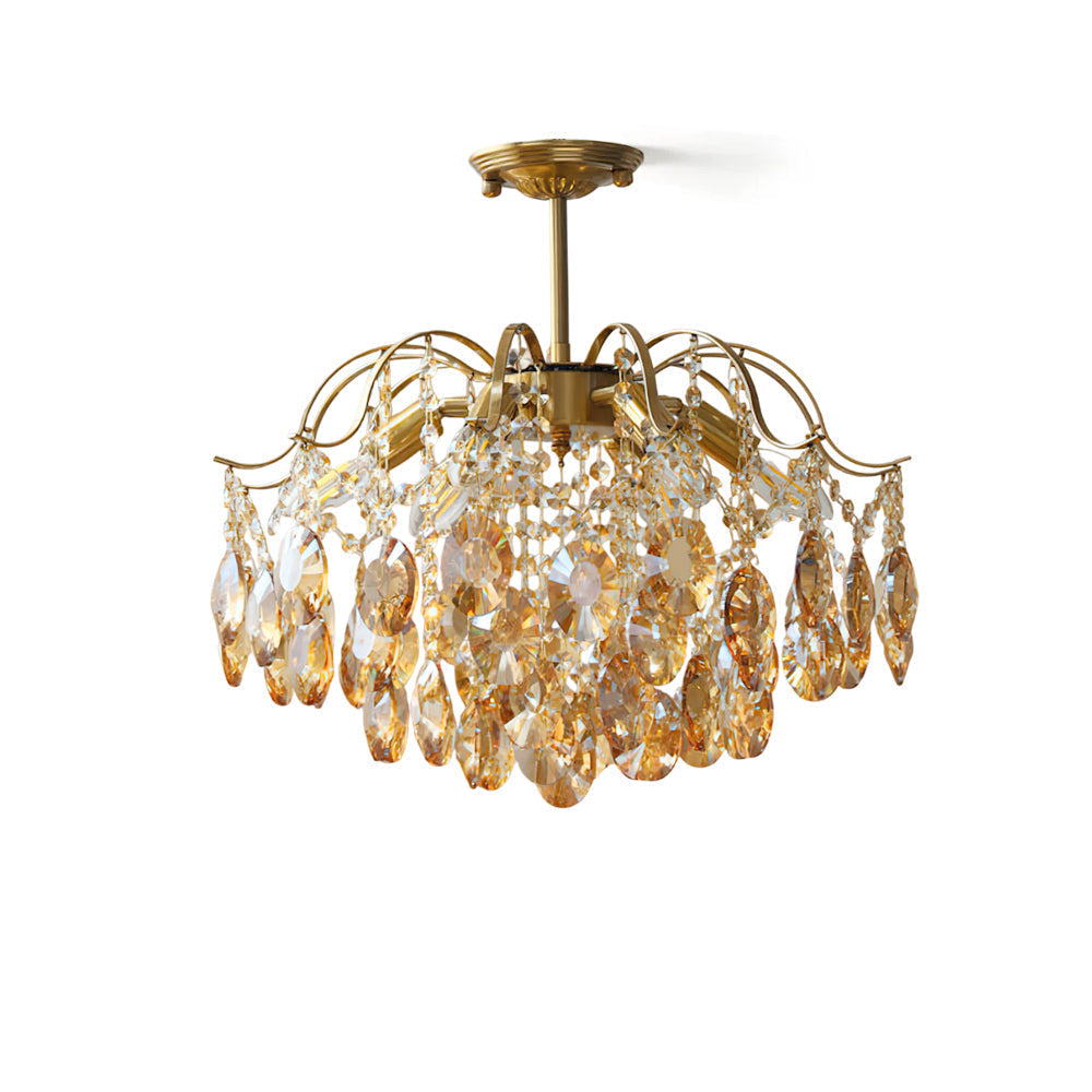 Sciolari Crystal Chandelier in a luxurious living room setting.