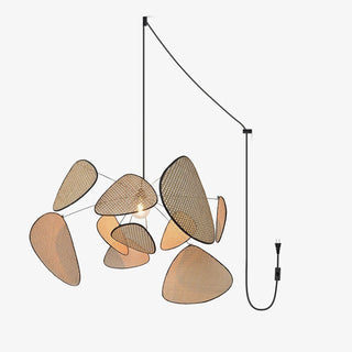 Lustra Suspension Rattan Swag Industrielle