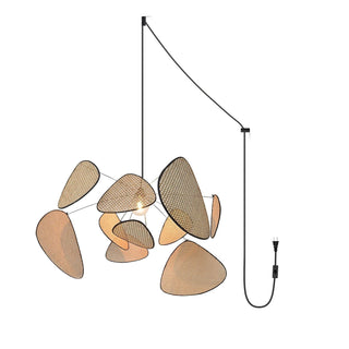 Lustra Suspension Rattan Swag Industrielle