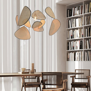 Lustra Suspension Rattan Swag Industrielle
