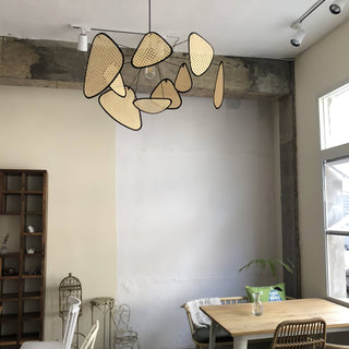 Lustra Suspension Rattan Swag Industrielle