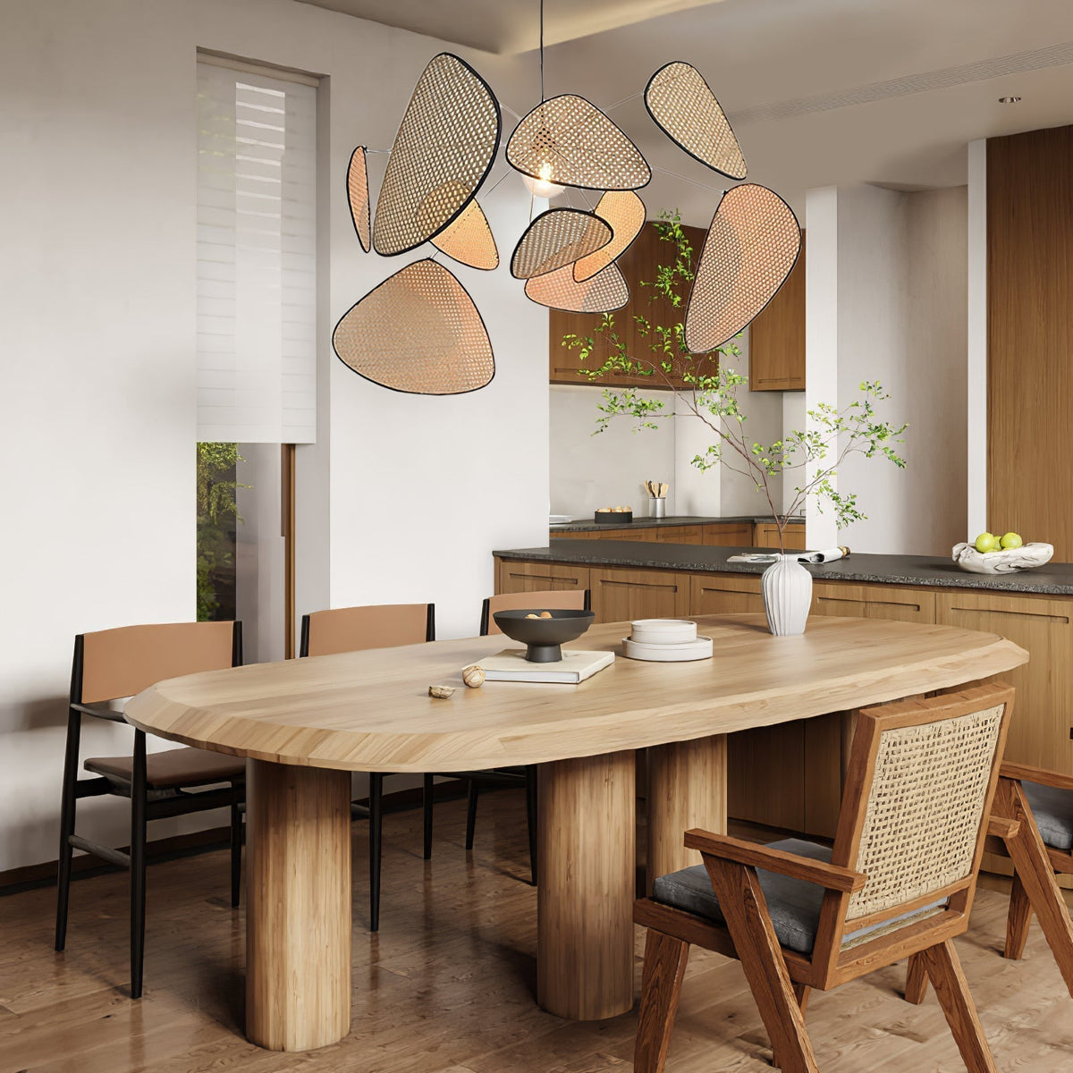 Caselia Suspension Rattan Swag Industrielle