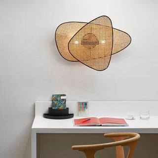 Uvelan Applique Murale Art Naturel Bambou-Luire