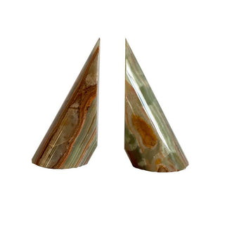 Sculpted Marble Bookends-Neutral Decor